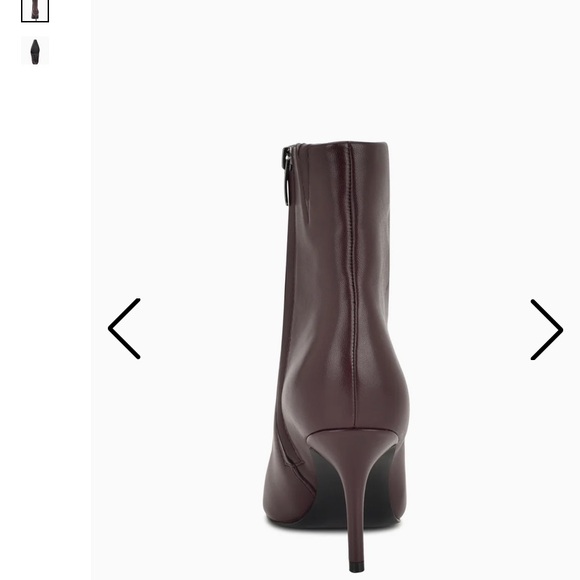 Nine West Dark Burgundy Heeled Boots - Picture 3 of 7